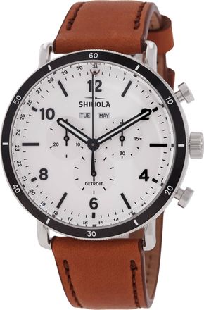 Shinola Canfield Quartz White Dial Mens Watch S0120141501