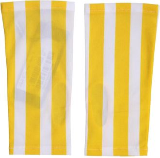 Dolce & Gabbana Nylon Vingerloze Handschoenen Polslengte - Dames - Handschoenen - Geel - ONE Size - Nylon - Accessoires