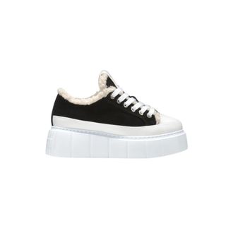 INUIKII Matilda Curly Zwarte Schoenen - Dames - Sneakers - Zwart - 36 EU - Schoenen