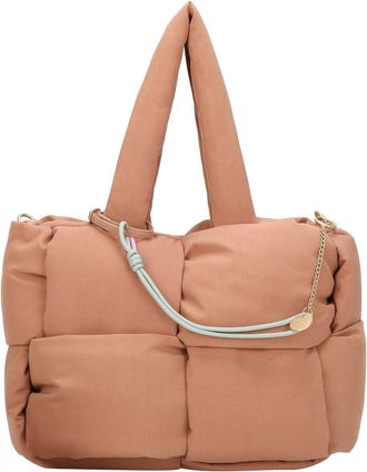 Fritzi Aus Preußen Brigitte X Fritzi Weave Limited Puffed Sky Shopper Shoulder Bag Mocha Light Brown