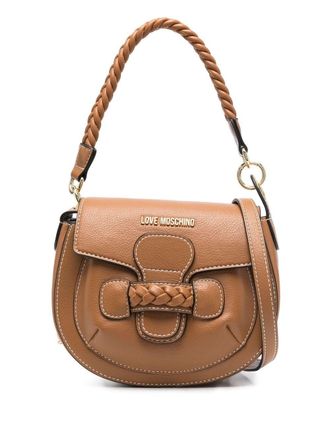 Love Moschino Shopper met gevlochten detail - Bruin