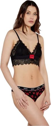 HUGO BOSS Hugo Hartvormige string voor dames (set van 3) (Zwart, Rood)
