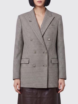 Tagliatore Double-Breasted Wool-Blend Blazer with Houndstooth Pattern