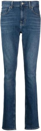 7 For All Mankind Heren, Jeans, Blauw, Maat: W30 Katoen