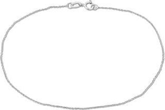 Delmar Dainty Curb Link Bracelet in White Gold at Nordstrom Rack