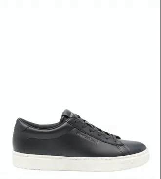 Emporio Armani Blue Lace Up Sneakers
