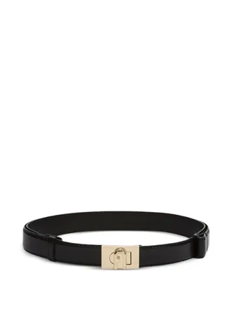 Furla 1927 logo-buckle belt - Black