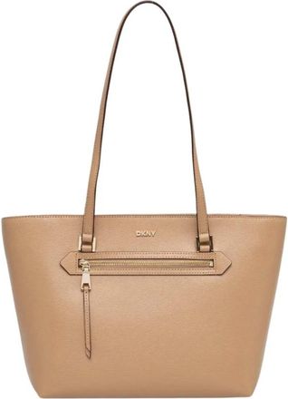 DKNY Shopper Tote - Dames - Shoppers - Bruin - ONE Size - Leer - Tassen