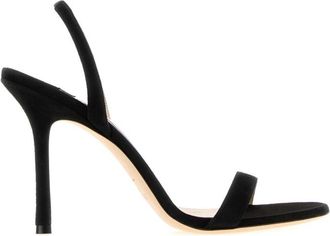 Jimmy Choo London Black Solid Round Toe Heels