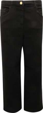 Elisabetta Franchi WO Denim Broek - Dames - Regular Fit Jeans - Zwart - W27 - Denim - Jeans