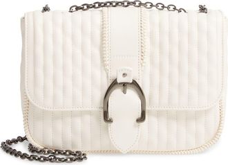 Longchamp Small Leather Crossbody Bag in Ecru at Nordstrom Rack