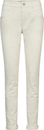 Mos Mosh Naomi Treasure Broek in Ecru - Dames - Chinos - Beige - W33 - Broeken
