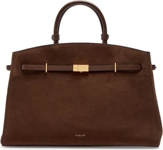 DeMellier The Hudson Suede top Handle bag - Dark Brown - One Size