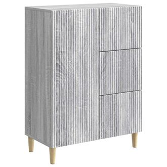 vidaXL Aparador Gris Sonoma 66 X 34,5 X 90 Cm Madera De Ingenier&iacute;a Vidaxl