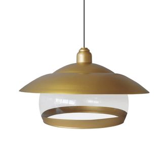 Tosel Suspensi&oacute;n vidrio bronze D30 cm