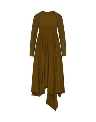 High Empire waist dress in plain and textured jersey