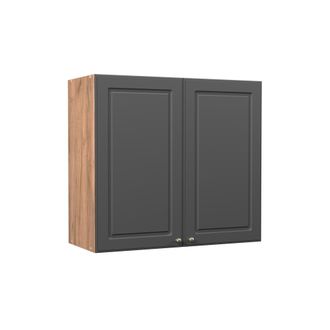 Vicco Pensile Da Cucina Fame-line, Oro-antracite Rustico/rovere Dorato, 80 Cm, Vicco