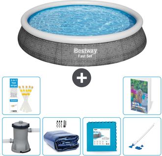 Bestway Piscina Bestway Fast Set Redonda - 396x84 Cm - 7-piezas S319