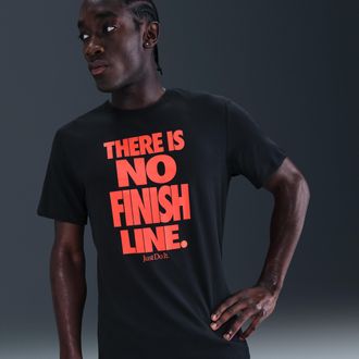 Nike Mens Dri-FIT Running T-Shirt in Black | IM5641-011