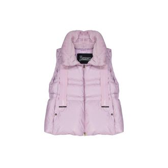 Herno Purple Polyester Womens Waistcoat