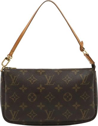 Louis Vuitton Brown Monogram Canvas Pochette Accessoires (Authentic Pre-Loved)
