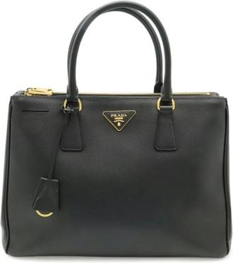 Prada Pre-owned Vintage Tote Bag - Dames - Vintage Handtas - Zwart - ONE Size - Leer - Vintage