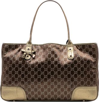 Gucci 2016-2025 GG Princy satijnen shopper - Goud