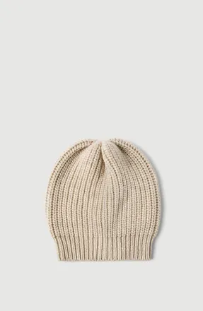 Brunello Cucinelli Cashmere and silk Diamond yarn knit beanie in Beige at Nordstrom, Size X-Small