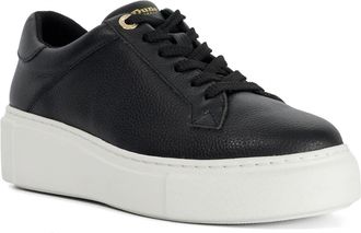 Dune London Womens Ladies Evienne - Leather Lace-Up Chunky Trainers - Black - Size UK 6