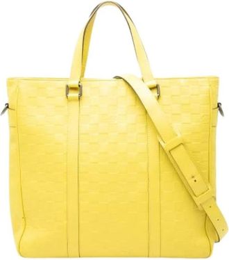 Louis Vuitton Pre-owned Tote Bag - Dames - Vintage Shopper - Geel - ONE Size - Leer - Vintage