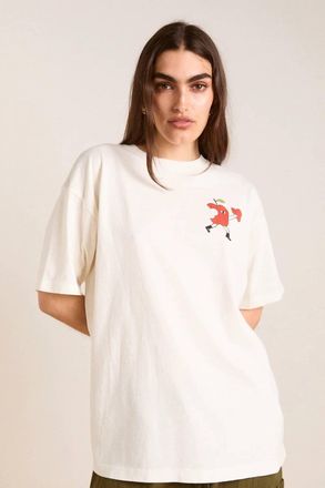 Damson Madder Apple Peel Tee In Ecru