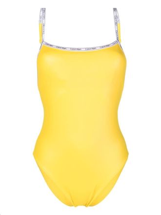 Calvin Klein Costume intero con stampa - Giallo