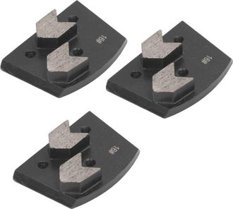 OEM Pulidora De Suelos De Hormig&oacute;n, Disco De Pulido Trapezoidal, Disco De Pulido De Diamante De 16 Mm, 3 Piezas, Zapata De Diamante Trapezoidal Negra, 2 D