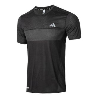 adidas Ultimateadidas HEAT.RDY Engineered Running T-shirt Asia Sizing Black Grey IN0094