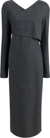 Khaite Aubrey Dress - Dames - Casual kleedjes - Zwart - S - Wol - Kleedjes
