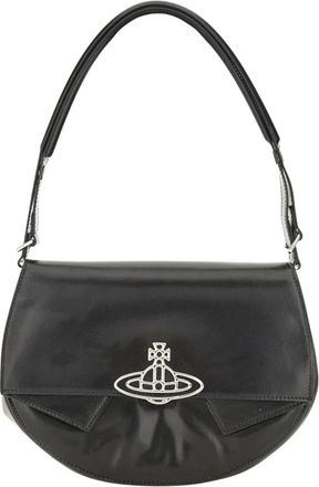 Vivienne Westwood Orb Logo Schoudertas - Dames - Schoudertassen - Zwart - ONE Size - Tassen