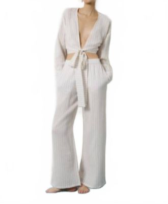 Favorite Daughter Isla Top In Light Khaki Stripe