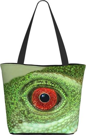 AOOEDM Animal Lizard Eyes Ladies Shopping Bag 13x11x7in.The Perfect ValentineS Day Gift.It Is The Best ValentineS Day Gift For Mom, Daughter, Wife,Etc