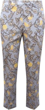 Max Mara Slim-fit Trousers, female, Multicolor, Size: 2XS DEA WO Trousers with Side Zip