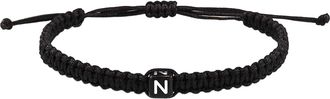 Generic 26 English Letter Braided Bracelet Initial For Lovers Student Suitable As A Gift Adjustable Elastic Digital Mens Watches (N, One Size)