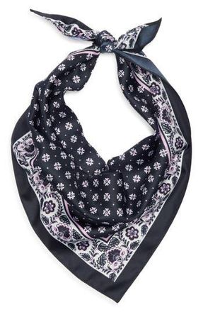 BCBGeneration Block Print Triangular Scarf in Black at Nordstrom Rack