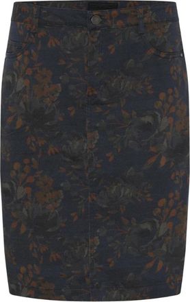 C.Ro Bloemenprint Jurk - Dames - Korte rokken - Bruin - S - Rokken