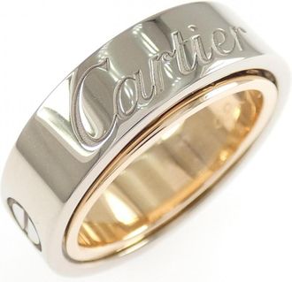 Cartier Pink Gold (18K) White Gold (18K) Band Ring (Pre-Owned)