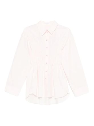 Cecilie Bahnsen button-fastening shirt - women - Cotton - 6 - Pink