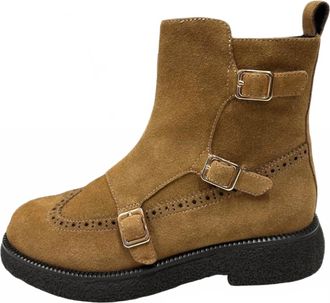 The Flexx Womens Anita Leather Ankle Boot In Tan