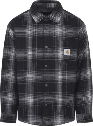Carhartt Work in Progress Black Checked Logo Shirt