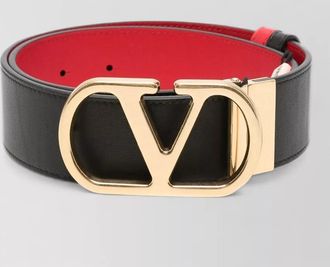 Valentino calf leather reversible belt