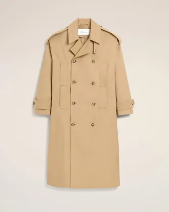 Ami Ami Paris - Beige cotton trench coat Beige - Size: XXS - Unisex