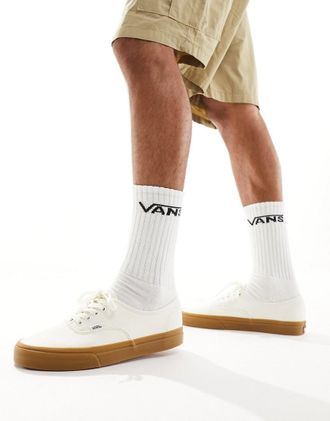 Vans Authentic - Sneakers bianco sporco con suola in gomma