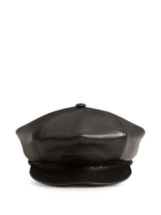 Valentino Garavani VLogo Signature leren pet - Zwart